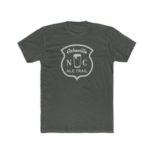 Load image into Gallery viewer, Asheville Ale Tail Men's Cotton Tee - Silver Logo