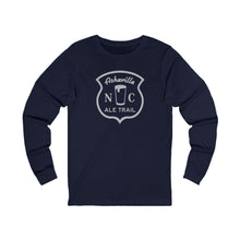 Load image into Gallery viewer, Asheville Ale Trail Unisex Long Sleeve - Silver Logo
