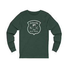 Load image into Gallery viewer, Asheville Ale Trail Unisex Long Sleeve - Silver Logo
